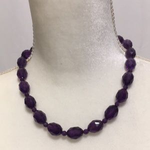 GEMS EN VOGUE FACETED STONES AMETHYST NECKLACE